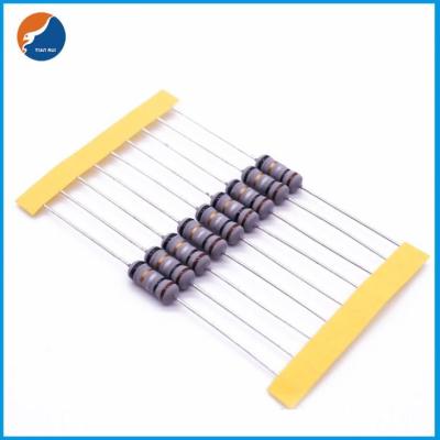1 / Cinza de revestimento do corpo Wirewound do fusível do resistor 4W-5WS para 0.01Ω-1KΩ