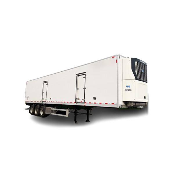 Dependable And Long Lasting 84㎡ Semi Truck Refrigerated Trailer For Catering Businesses