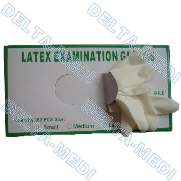 White Ambidextrous Latex Surgical Gloves For Homecie