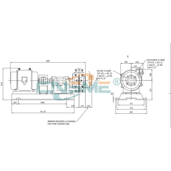 ASTM A532 CLASS III TYPE A WHITE IRON HIGH CHROME AUSTRALIAN SLURRY PUMP