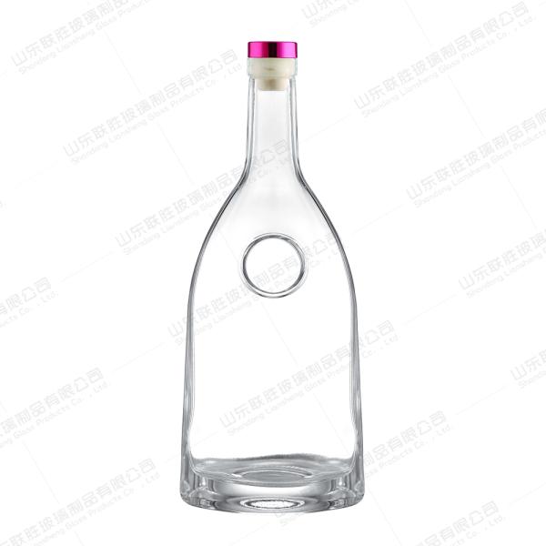 Glass Bottle with Thick Bottom and Cork 250ml 500ml 750ml Base Material Glass Customized