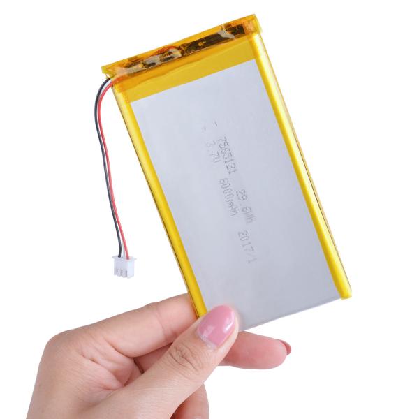 Блок батарей 7565121 3.7V 8000mAh Lipo полимера иона лития перезаряжаемые