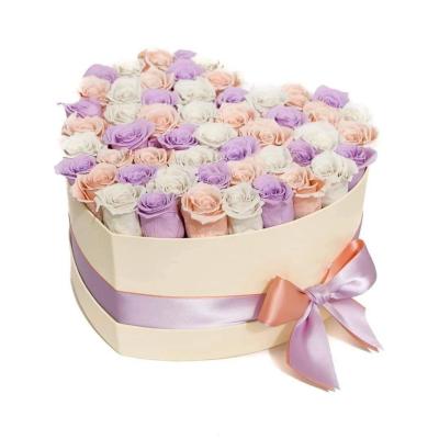 Ready Arrangement Preserved Roses Heartshape Boxes Heartshape Box Flower Valentine's Day