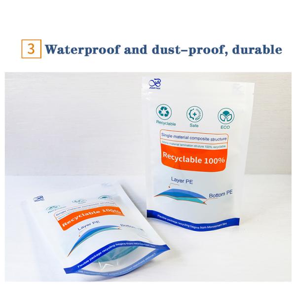 Custom 100% Recyclable Packaging Bags With Beautiful Eye-catching Graphic Printing Flexible Packaging Stand-up Pouches