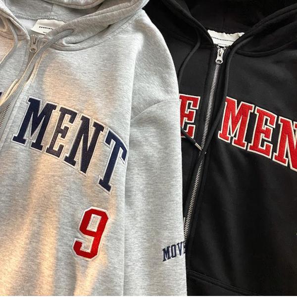 Clothing Manufacturers For Small Orders Men'S Full Zip Front Hoodies Sweatshirt Full Sleeve Top