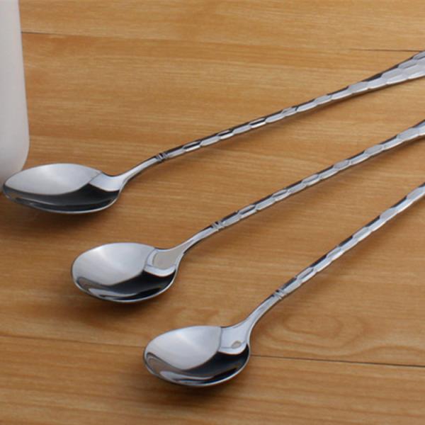 Elegant stainless steel hotel cutlery/tea spoon/mixing spoon/big spoon/long handle spoon