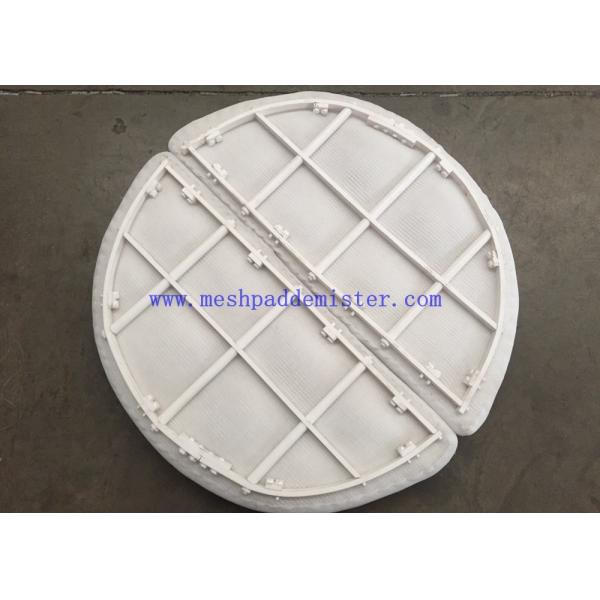 High Working Temperature Plastic Material PTFE Mesh Pad Mist Eliminator