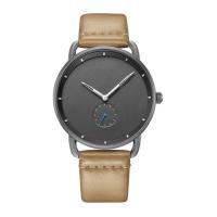 La montre du quartz des hommes de luxe, 5 atmosphères imperméabilisent la montre en cuir de bande d'affaires