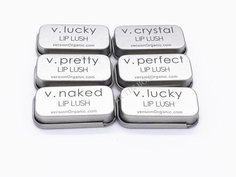 Unprinted Silver Rectangular Small Tin Containers / Boxes With Sliding Lid