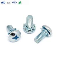 Parafusos Eletrônicos Parafusos de Combinação Parafusos de Cabeça de Paneira de Aço de Carbono Parafusos Eletroplatados com Zinco Azul e Garrafa de Dentes de Flores