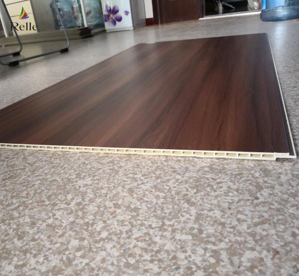 Waterproof Pvc Wood Panels 10mm Thick Plastic Wood Effect Cladding
