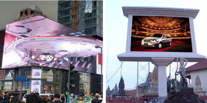 Dustproof Fixed Outdoor Led Billboard Screen For Commercial Advertising 6000mcd/Sqm