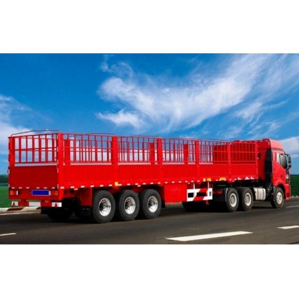 1 40 Tons 4 Axles Steel Bike One Wheel Caged Tipper Box Van Fence Container Cargo Trailer