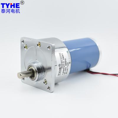 Mini Od 60mm 10nm 10 Rpm 50w Brush Dc Gear Motor 12V 24V Large Torque