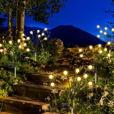 LED Solar Outdoor Firefly Lights With Motion Sensor Stake Installation 8-10 Hours Working Time