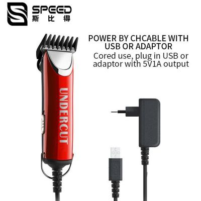 Cable USB ou adaptador Homens Trimmer de cabelo para uso doméstico Pro Trimmer de cabelo
