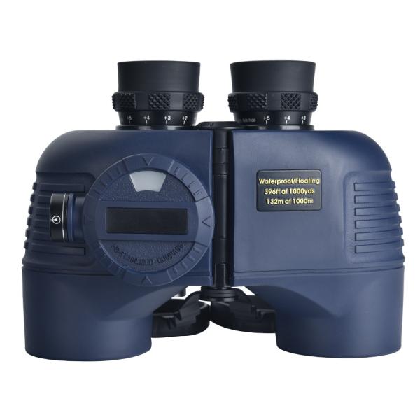 Rubber and Aluminum 7x Magnification Marine Telescope for Outdoor Sports With Compass