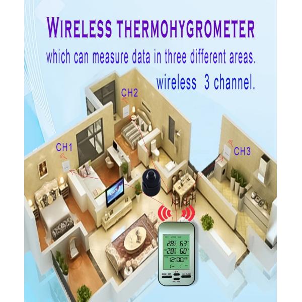 Home Wireless Temperature And Humidity Meter With Clock And Weather Forecast