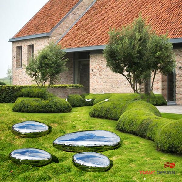 Custom Size Stainless Steel Sculpture Outdoor Rest Seats for Modern Style Art Furniture