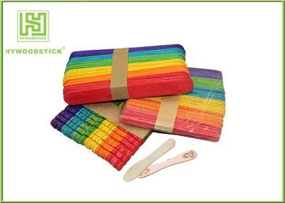 Healthy Short Wooden Craft Sticks With Grooves Jagged For Handicraft