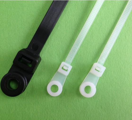 Mountable head cable ties