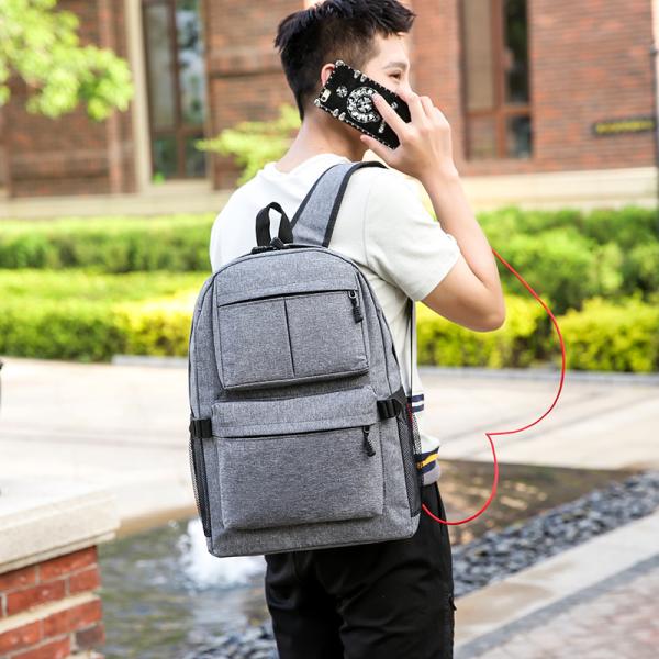 Korean version of schoolbag computer bag student backpack Oxford cloth men's shoulder bag men's bag