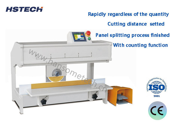 Double Linear Blade Cutting Pneumatic PCB Separator Ultra Low Cutting Force Stress PCB Depaneling Equipment
