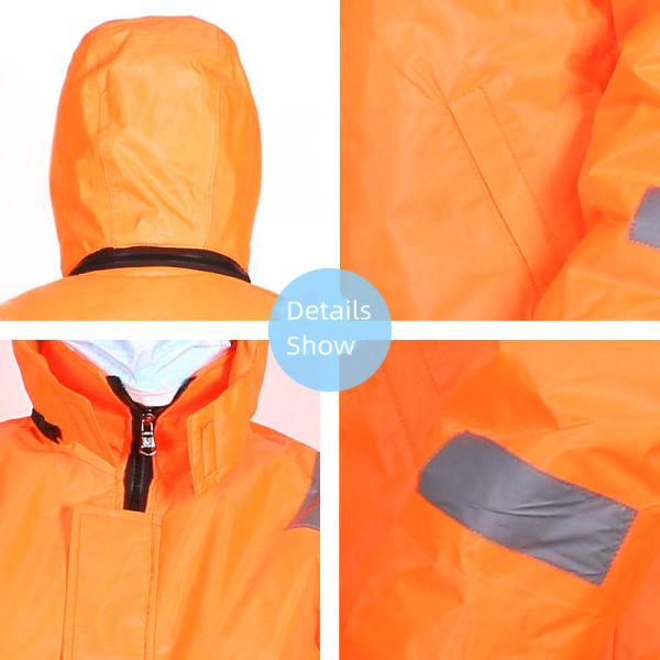 Fishing Life Jacket Life Winter Cold Workwear With Long Sleeves Marine Life Jacket
