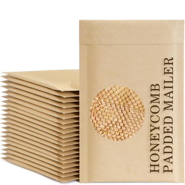 Recyclable Paper Padded Mailer Self Sealing Biodegradable Padded Envelopes Waterproof