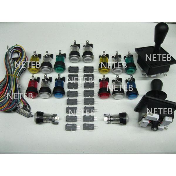 Joystick Pack, 2 Joysticks and 16 Clear illuminated button with Micro switches