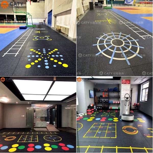 Slip-Resistant and Durable Multi-Functional Rubber Mats for Home and Commercial Gym Use