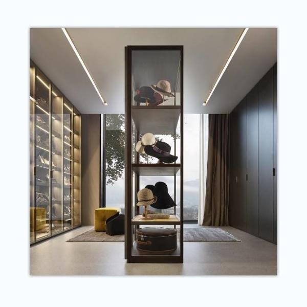 Home Furniture Foldable Wood Luxury Antique High Gloss Wardrobe Smart Design