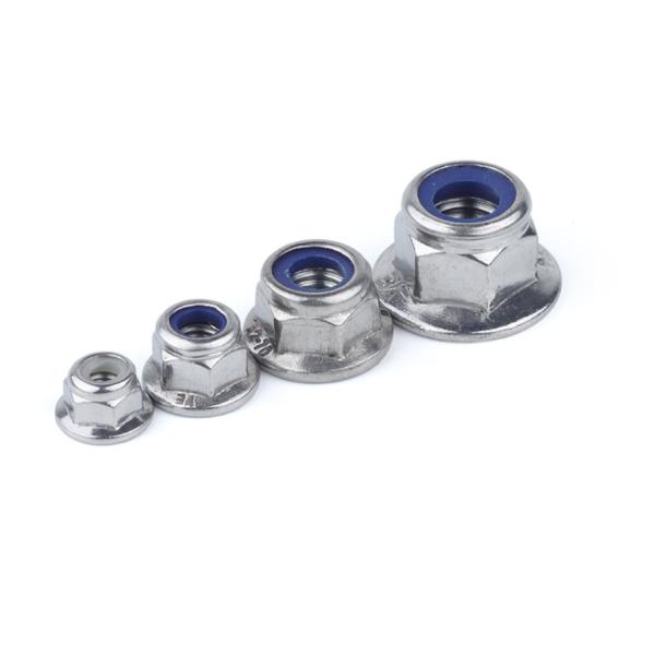 Carbon Steel Nylon Lock Nut Blue White Ring DIN 985 DIN 982 Hex Self Lock Nuts