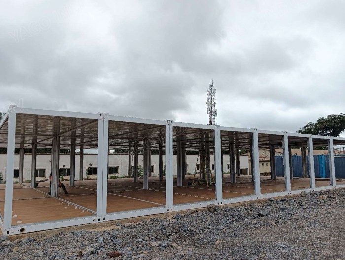 Easy Assembly High Capacity Container Modular House Kitchen For Mining Workforce Camp