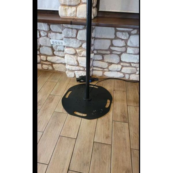 T-Light Stand with 60KG Load-Bearing Capacity Made of Aluminum Alloy and Iron in Black for Stage Lighting