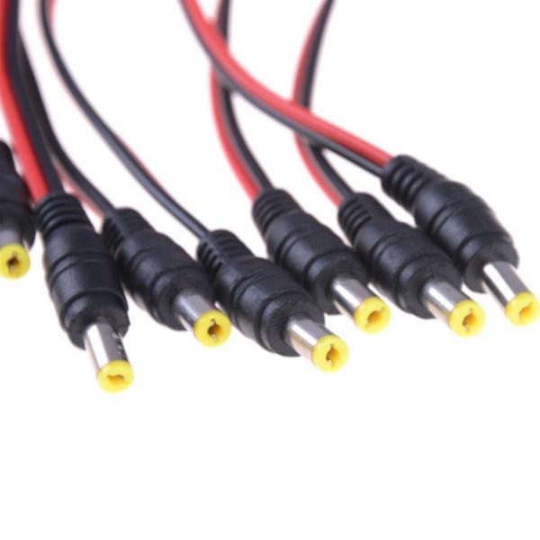 DC 5.5*2.5mm 5525 30cm Male Power Jack Plug Copper Cord Wire Cable with IEC