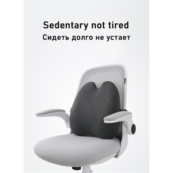 Office Chair Cushion Sets with Memory Foam Lumbar Support and Removable Knitted Cover