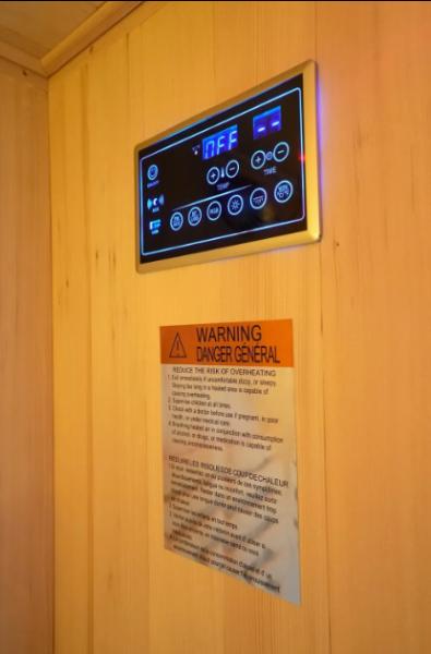 Luxury 1 Person Far Infrared Sauna Wood Modern Full Spectrum Heater