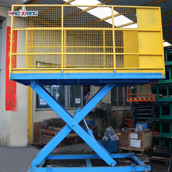 Fixed Hydraulic Platform Lift 1 Ton Non Mobile Scissor Platform