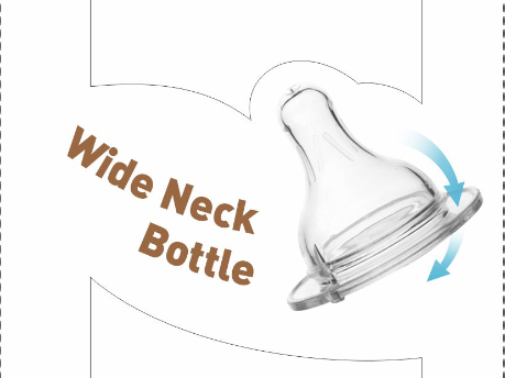 SGS Transparent Wide Neck Baby Silicone Nipple