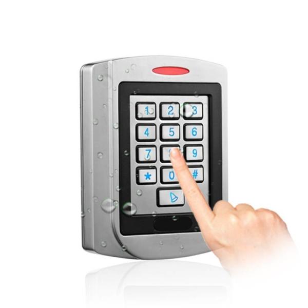 Systèmes portatifs d'entrée du lecteur de cartes du contrôle d'accès 125KHZ RFID Smart Card avec la couverture en métal