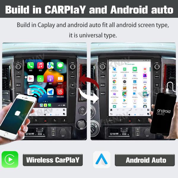 12.1 дюймовый сенсорный экран для 2016-2019 Nissan Titan GPS навигационный мультимедийный проигрыватель Android беспроводной Carplay