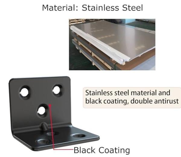 Zinc Coating OEM Metal Steel L Shape Furniture Joint Shelf Support Corner Brace Bracket