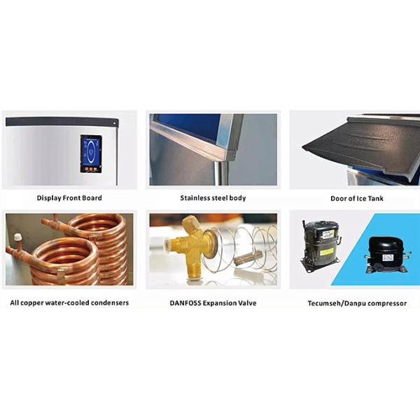 Seafood Supermarket 700Kg Commercial Ice Cube Maker