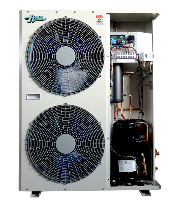 Condensation Device 5HP with Motor Used for Refrigeration Equipment of the Forced Draft Freezer with a Compressor Condenser