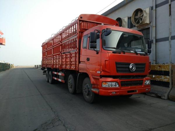 DFL 1311 8x4 Cargo Van Truck LHD / RHD Lattice Fence Truck For Animal Transportation