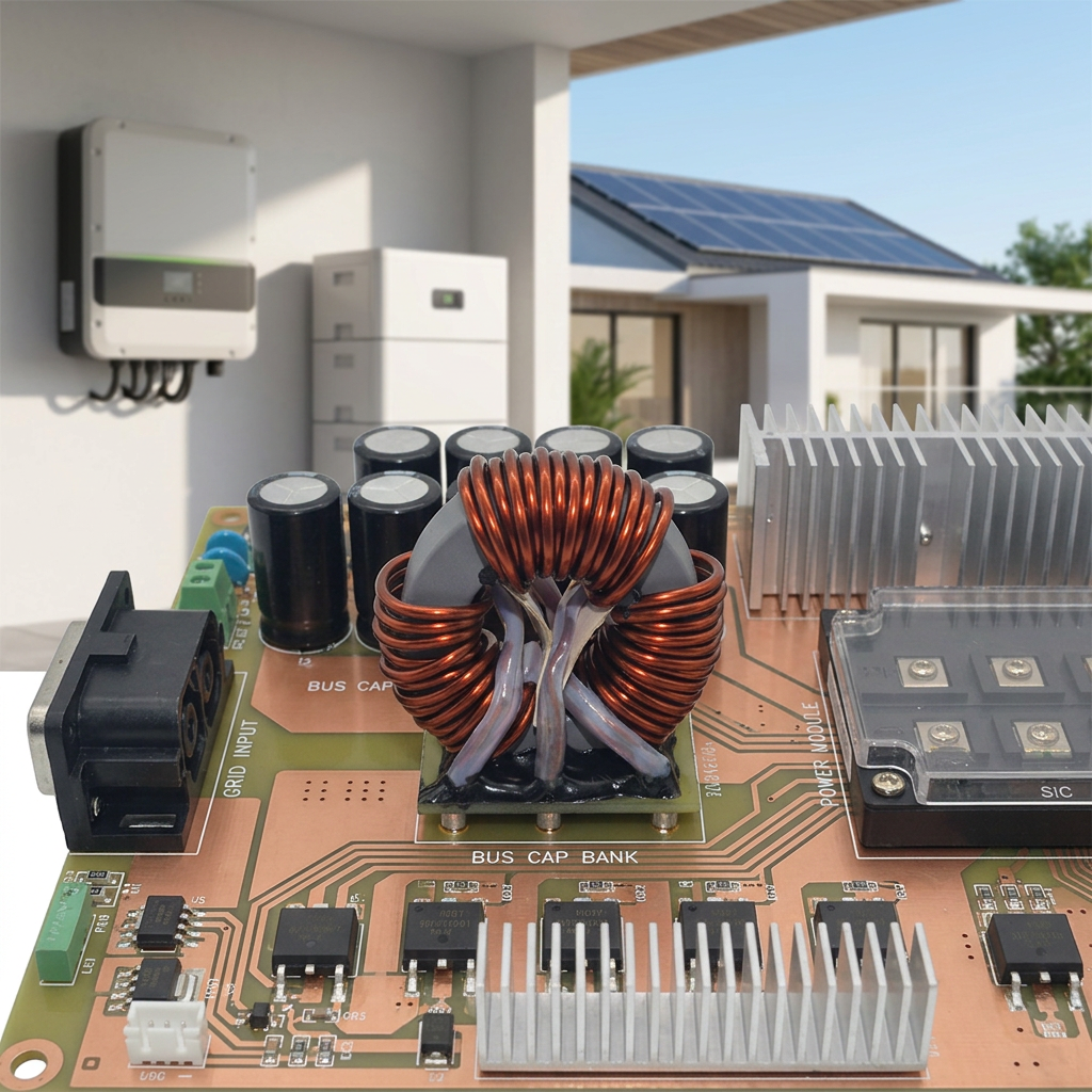 Custom T50 3-Phase Toroidal Power Inductor with Base High Power Filter Choke for Industrial UPS & Solar Inverters