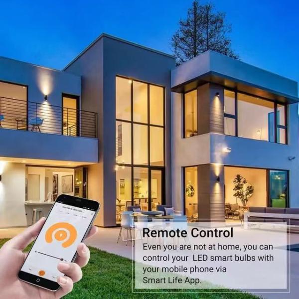 Wireless TUYA APP Control Indoor Smart LED Bulb Light Dimming RGB Source CRI Ra 80-90