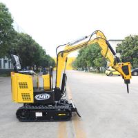 Moteur électrique petit Digger Road Construction Lithium Crawler Mini Excavator With Cab