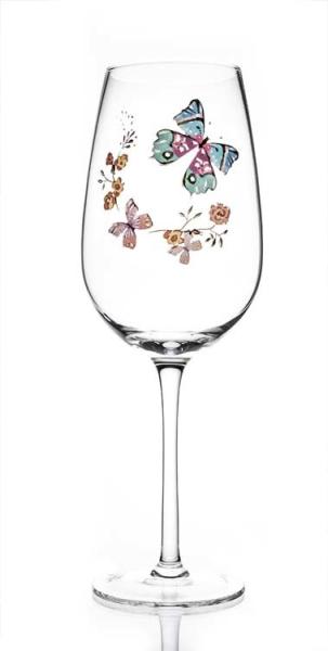 Butterfly Series Transparent Lead-Free Crystal Red Wine Glass Water Glass Glass Gift